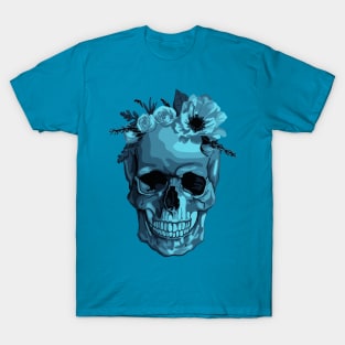 Skull With Flower Crown T-Shirt